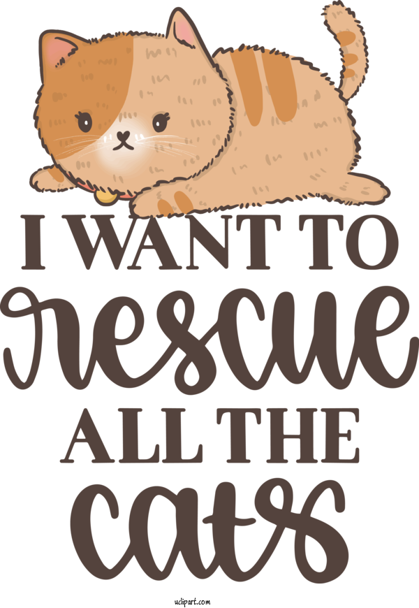 Free Holiday Cat Dog Snout For Rescue All The Cats Clipart Transparent Background