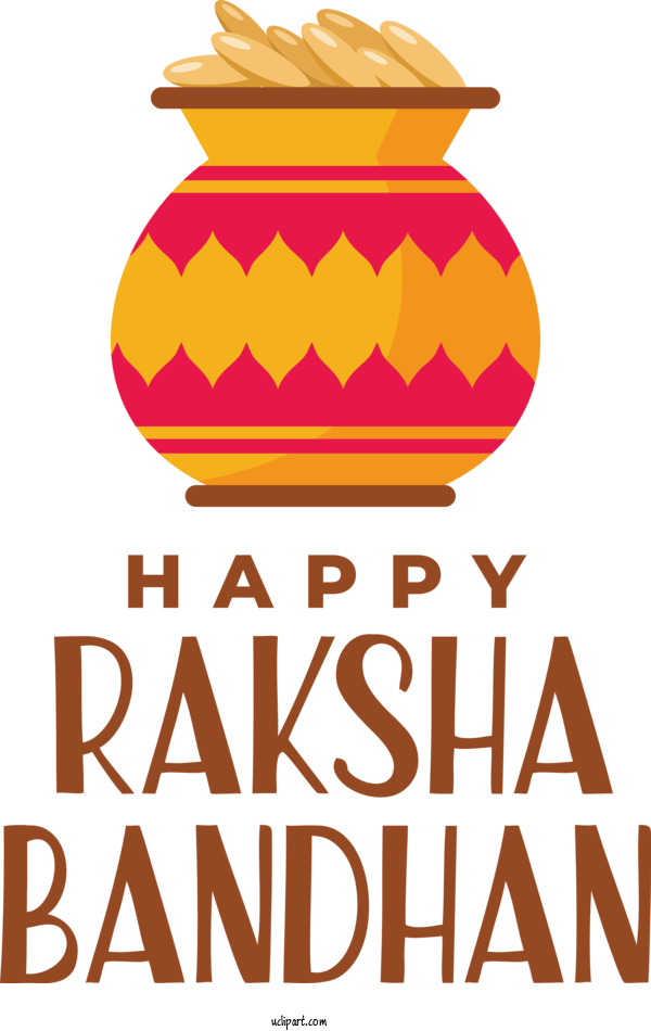 Free Raksha Bandhan Fast Food Logo Line For Happy Raksha Bandhan Clipart Transparent Background