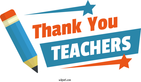 Free Holiday Logo Organization Online Advertising For Thank You Teachers Clipart Transparent Background