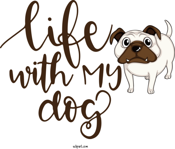 Free Holiday Dog For Life With My Dog Clipart Transparent Background