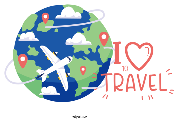 Free World Tourism Day Human Behavior Logo For I Love To Travel Clipart Transparent Background