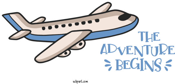 Free World Tourism Day Airplane Flight Air Travel For Adventure Begins Clipart Transparent Background