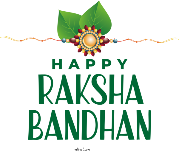 Free Raksha Bandhan Logo Design Text For Happy Raksha Bandhan Clipart Transparent Background