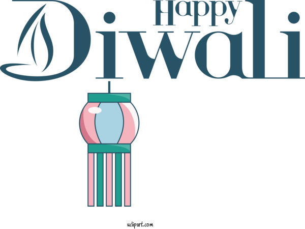 Free Holiday Design Logo Text For Happy Diwali Clipart Transparent Background