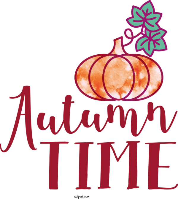 Free Holiday Logo Design Text For Autumn Time Clipart Transparent Background