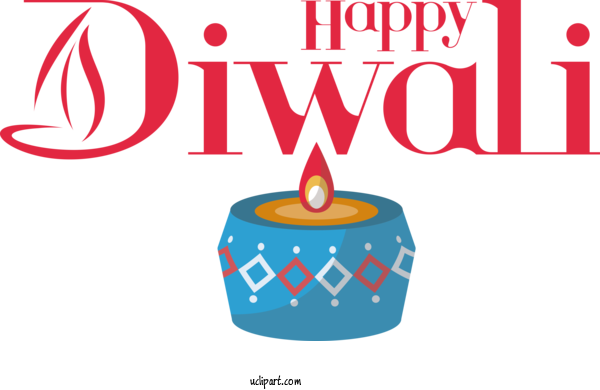 Free Holiday Design Logo Text For Happy Diwali Clipart Transparent Background