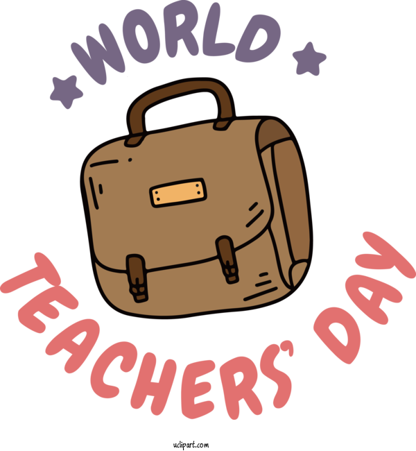 Free Holiday Logo Design Text For World Teacher's Day Clipart Transparent Background