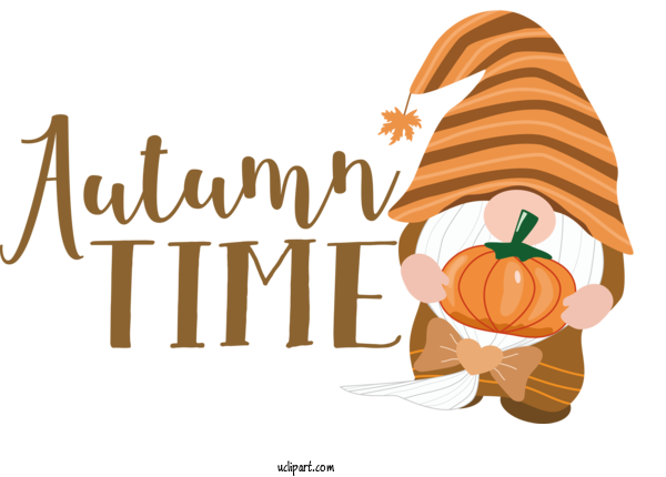 Free Holiday Pumpkin Cartoon Orange For Autumn Time Clipart Transparent Background