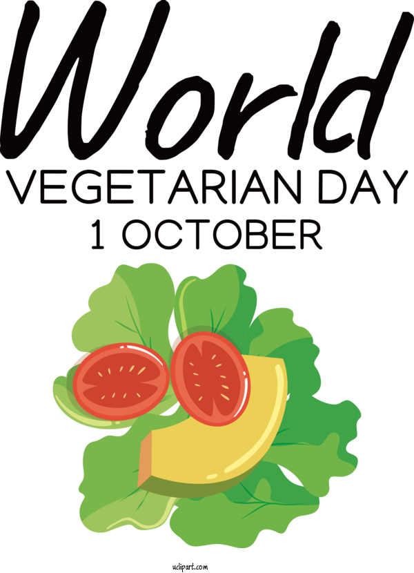 Free Holiday Drawing Vegetable Design For World Vegetarian Day Clipart Transparent Background