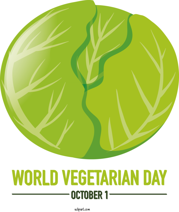 Free Holiday Leaf Vegetable Leaf Vegetable For World Vegetarian Day Clipart Transparent Background