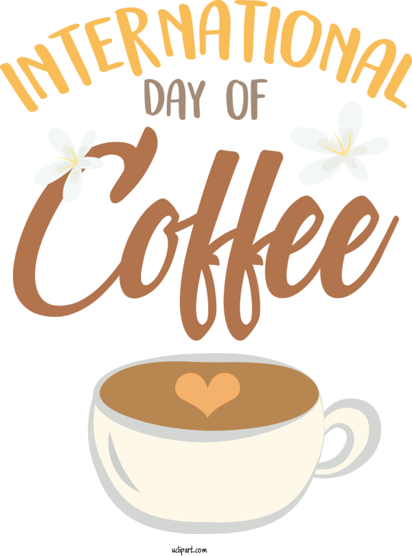 Free Holiday Cappuccino Coffee 09702 For Coffee Day Clipart Transparent Background