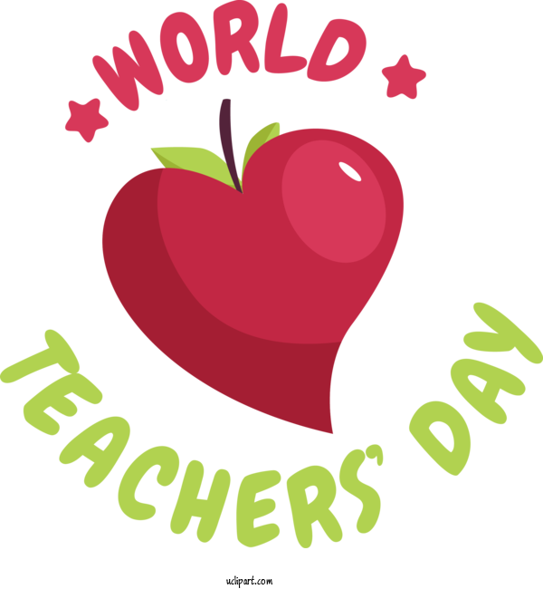 Free Holiday Natural Food Logo For World Teacher's Day Clipart Transparent Background