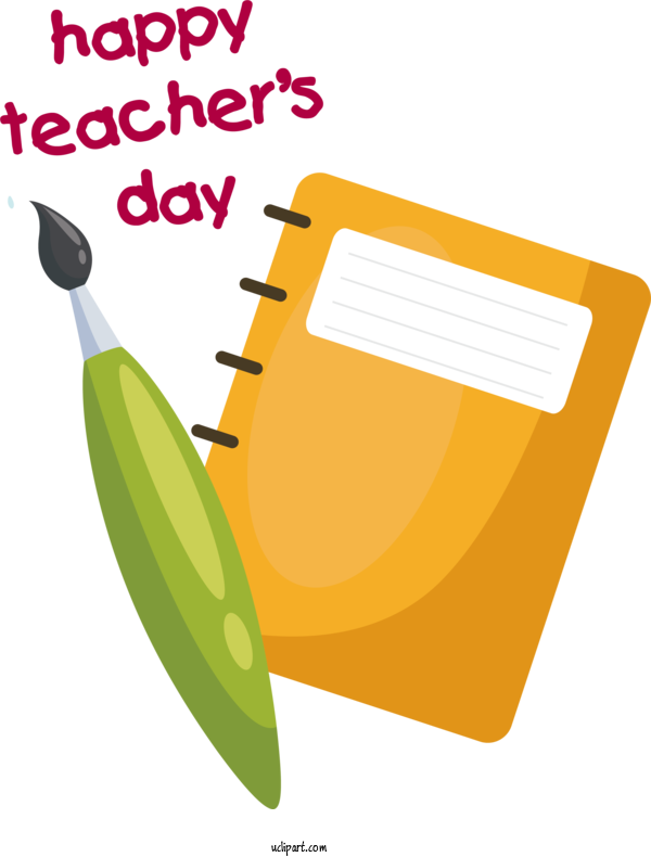 Free Holiday Design Line Text For World Teacher's Day Clipart Transparent Background