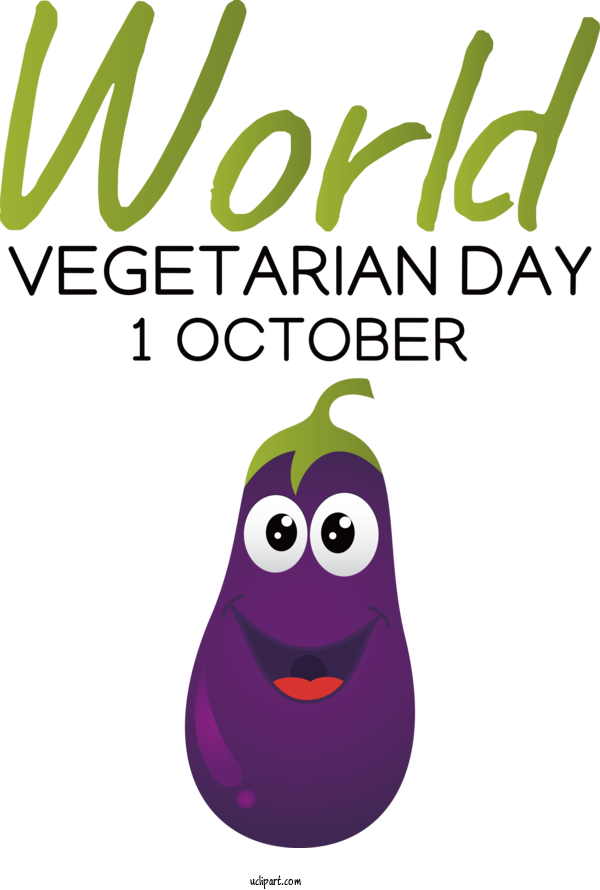 Free Holiday Logo Cartoon Plant For World Vegetarian Day Clipart Transparent Background