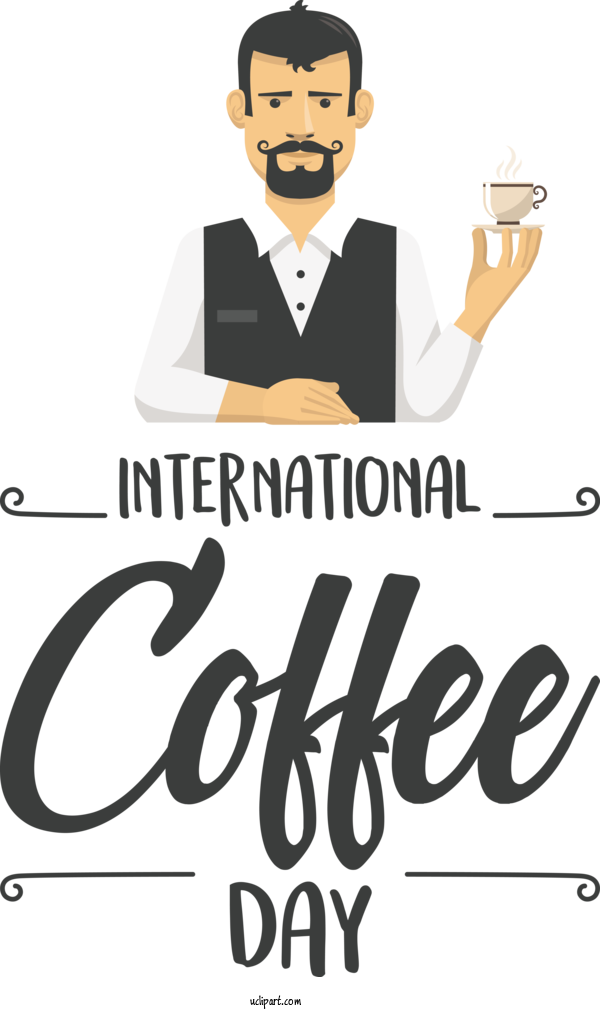 Free Holiday Design Human Cartoon For Coffee Day Clipart Transparent Background