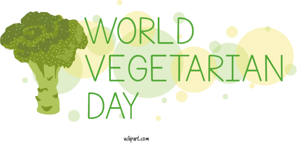 Free Holiday Logo The O'Jays Design For World Vegetarian Day Clipart Transparent Background