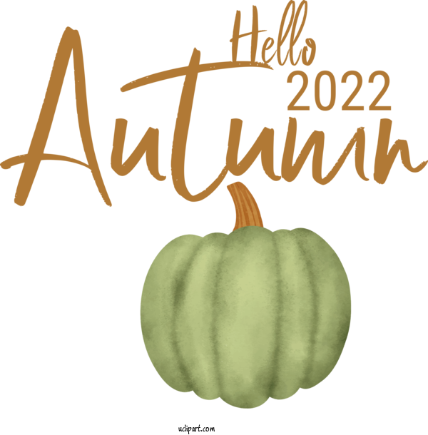 Free Fall Squash Winter Squash Natural Food For Hello Autumn Clipart Transparent Background