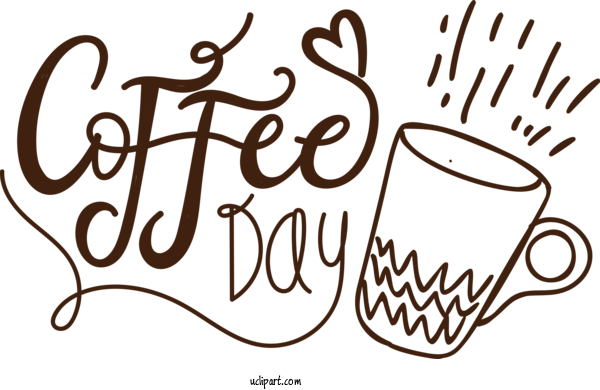 Free Holiday Line Art Line Design For Coffee Day Clipart Transparent Background