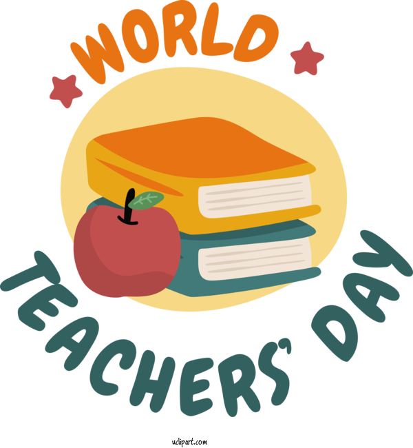 Free Holiday Human Logo Cartoon For World Teacher's Day Clipart Transparent Background