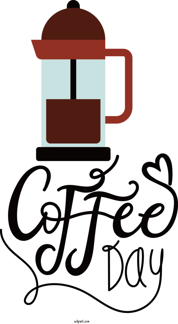 Free Holiday Design Logo Text For Coffee Day Clipart Transparent Background