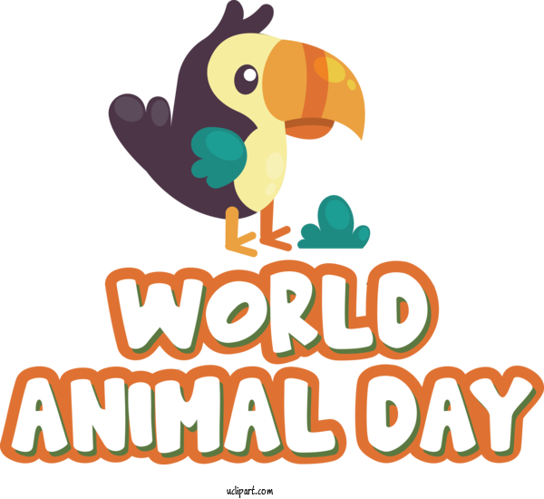 Free Holiday Birds Logo Cartoon For World Animal Day Clipart Transparent Background