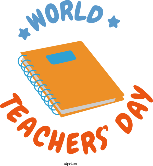 Free Holiday Logo Line Text For World Teacher's Day Clipart Transparent Background