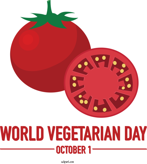 Free Holiday Juice Tomato Natural Food For World Vegetarian Day Clipart Transparent Background