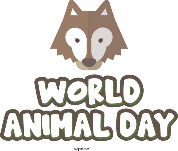 Free Holiday Dog Cat Snout For World Animal Day Clipart Transparent Background