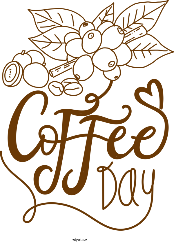 Free Holiday Visual Arts Line Art Black And White For Coffee Day Clipart Transparent Background