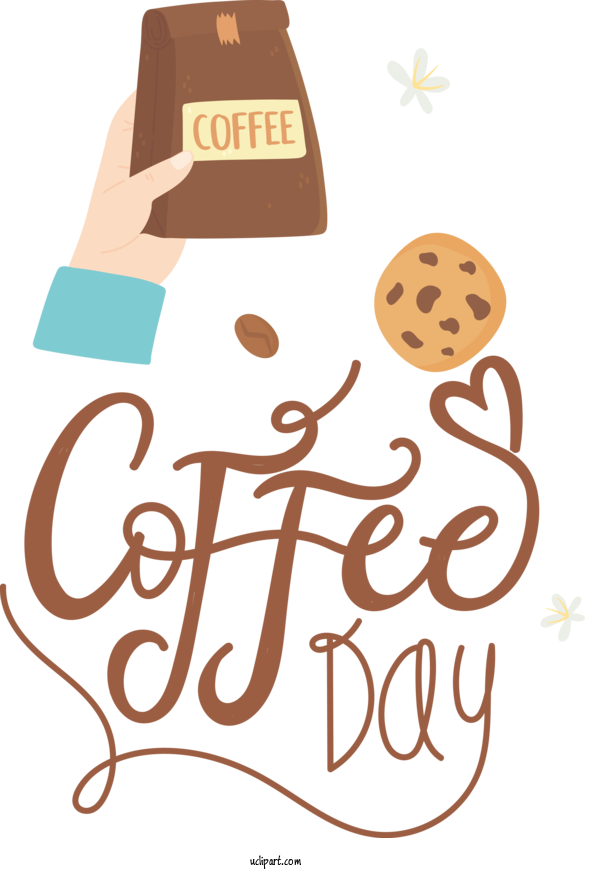 Free Holiday Logo Line Text For Coffee Day Clipart Transparent Background