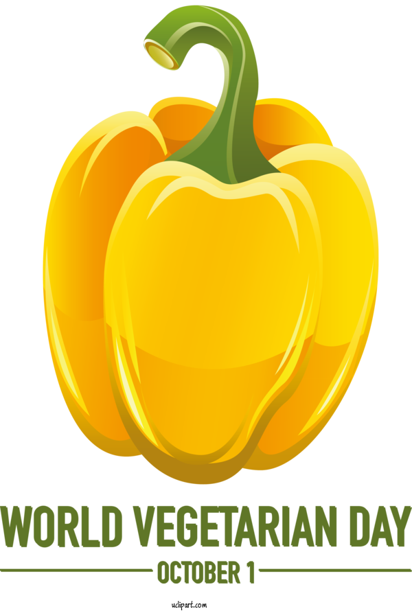 Free Holiday Pumpkin Natural Food Logo For World Vegetarian Day Clipart Transparent Background
