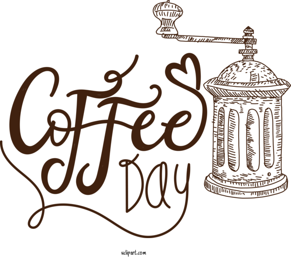Free Holiday Design Font Furniture For Coffee Day Clipart Transparent Background
