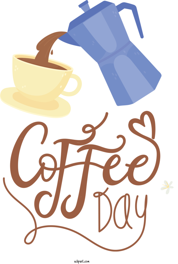 Free Holiday Logo Design Text For Coffee Day Clipart Transparent Background