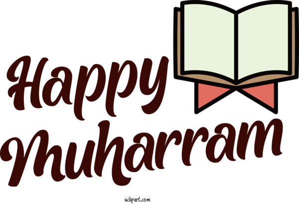 Free Holiday Logo Cartoon Line For Happy Muharram Clipart Transparent Background