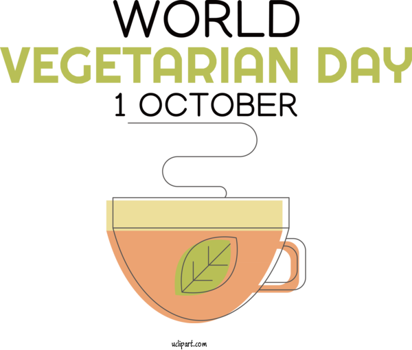 Free Holiday Design Line Text For World Vegetarian Day Clipart Transparent Background