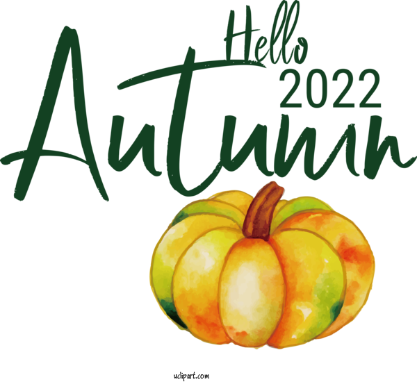 Free Fall Drawing Design For Hello Autumn Clipart Transparent Background