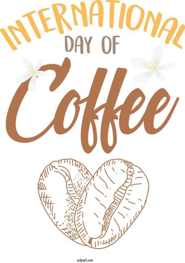 Free Holiday Logo Text Line For Coffee Day Clipart Transparent Background