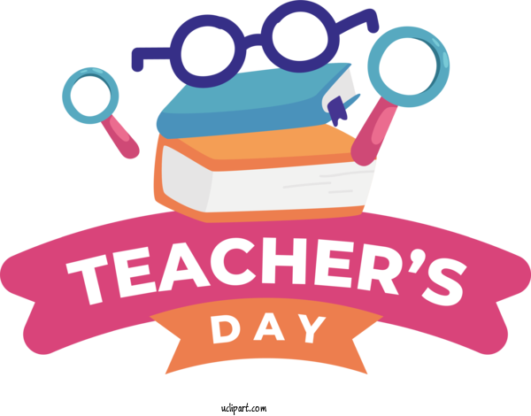 Free Holiday Logo Design Human For World Teacher's Day Clipart Transparent Background