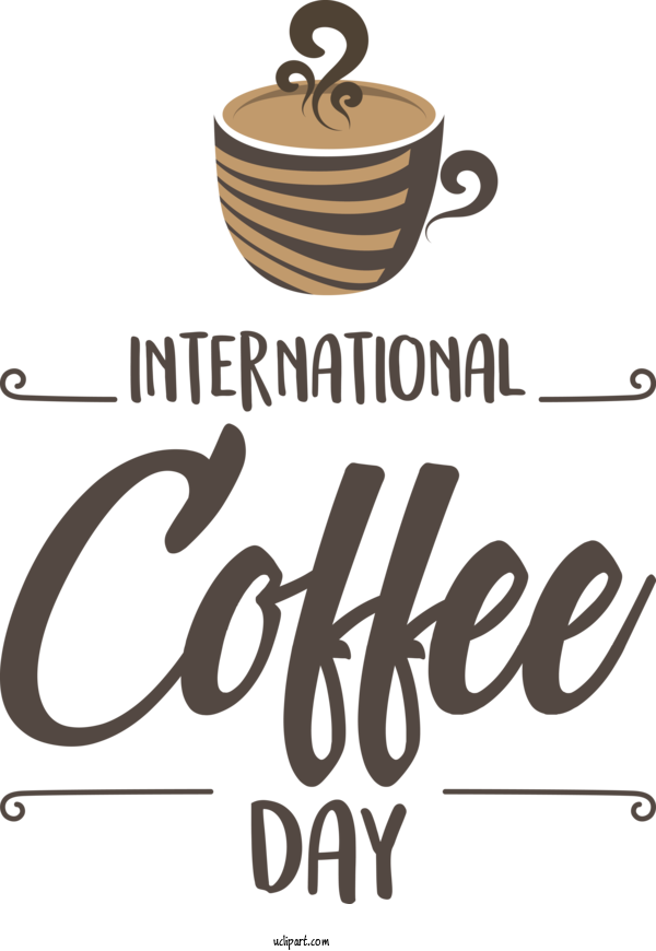 Free Holiday Coffee Coffee Cup Logo For Coffee Day Clipart Transparent Background