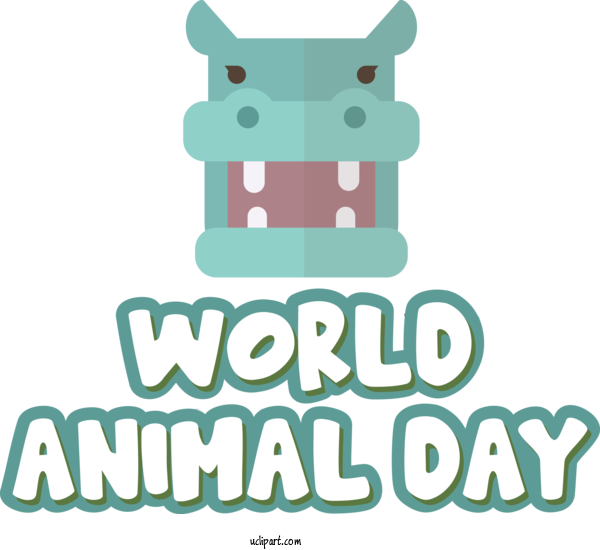 Free Holiday Human Design Logo For World Animal Day Clipart Transparent Background