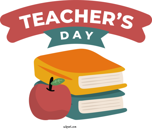 Free Holiday Logo Cartoon Design For World Teacher's Day Clipart Transparent Background