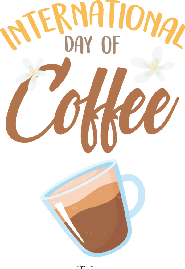 Free Holiday Coffee Coffee Cup Logo For Coffee Day Clipart Transparent Background
