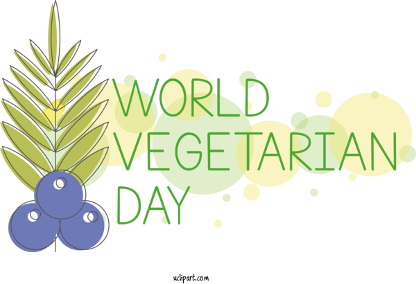 Free Holiday Earth Fir Logo For World Vegetarian Day Clipart Transparent Background