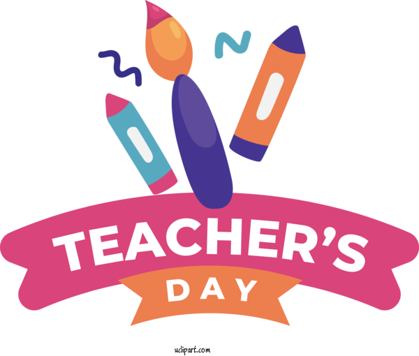 Free Holiday Logo Design Line For World Teacher's Day Clipart Transparent Background