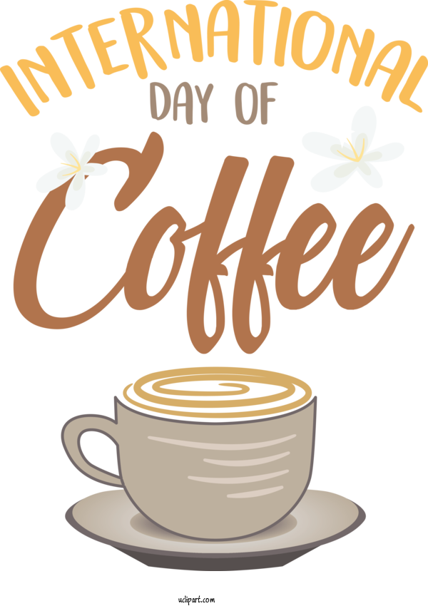 Free Holiday Coffee White Coffee 09702 For Coffee Day Clipart Transparent Background