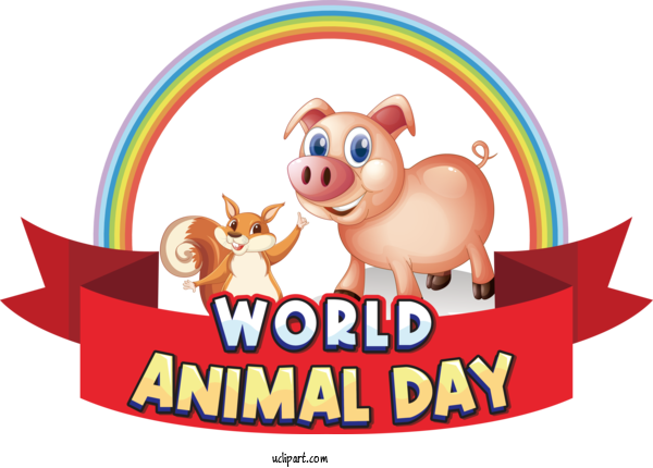 Free Holiday Dog Cartoon Animal Character For World Animal Day Clipart Transparent Background