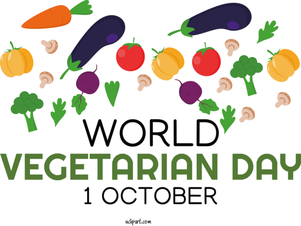 Free Holiday Clip Art For Fall Drawing Cartoon For World Vegetarian Day Clipart Transparent Background