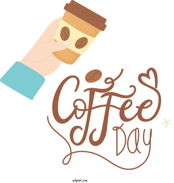 Free Holiday Human Logo Cartoon For Coffee Day Clipart Transparent Background