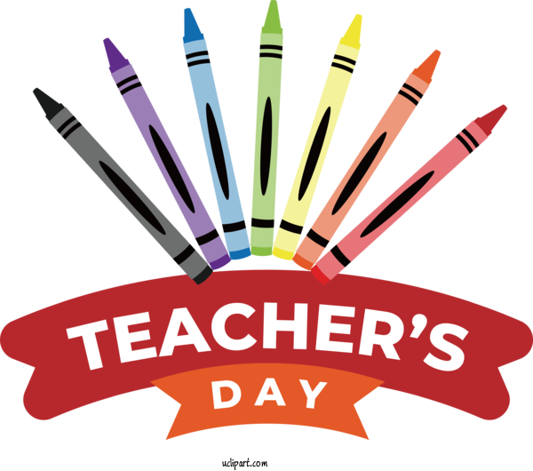 Free Holiday Logo Text Drawing For World Teacher's Day Clipart Transparent Background