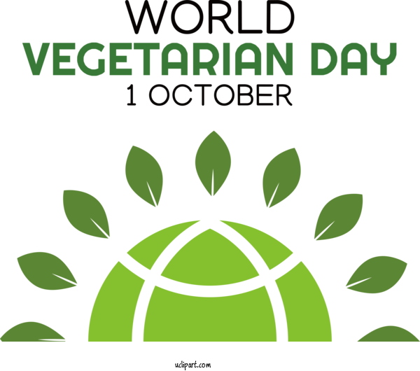 Free Holiday Logo Design Text For World Vegetarian Day Clipart Transparent Background
